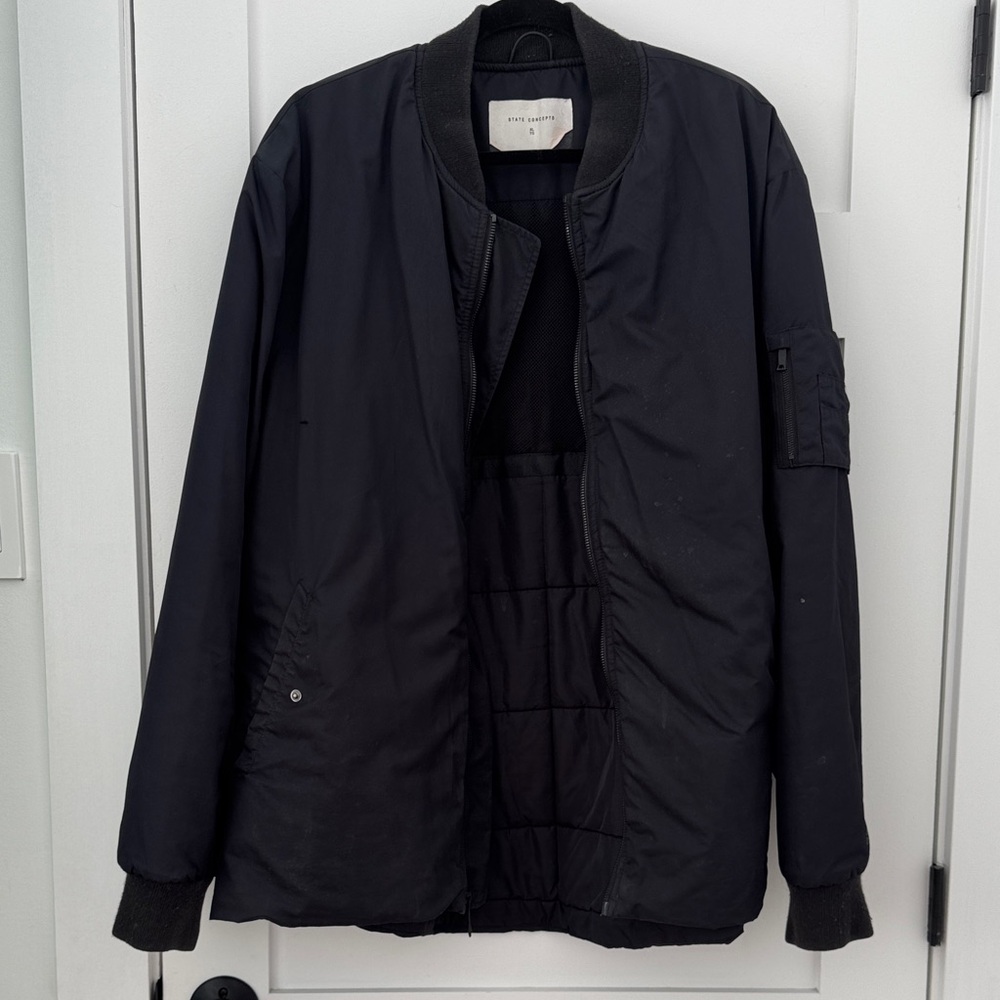 Classic Black Bomber Jacket